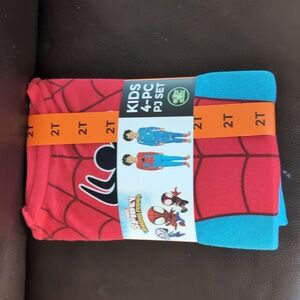 Marvel character PJs four-piece PJ set 2T